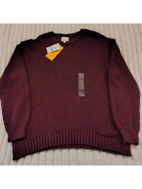 Field & Stream Men's Maroon Crewneck Sweater